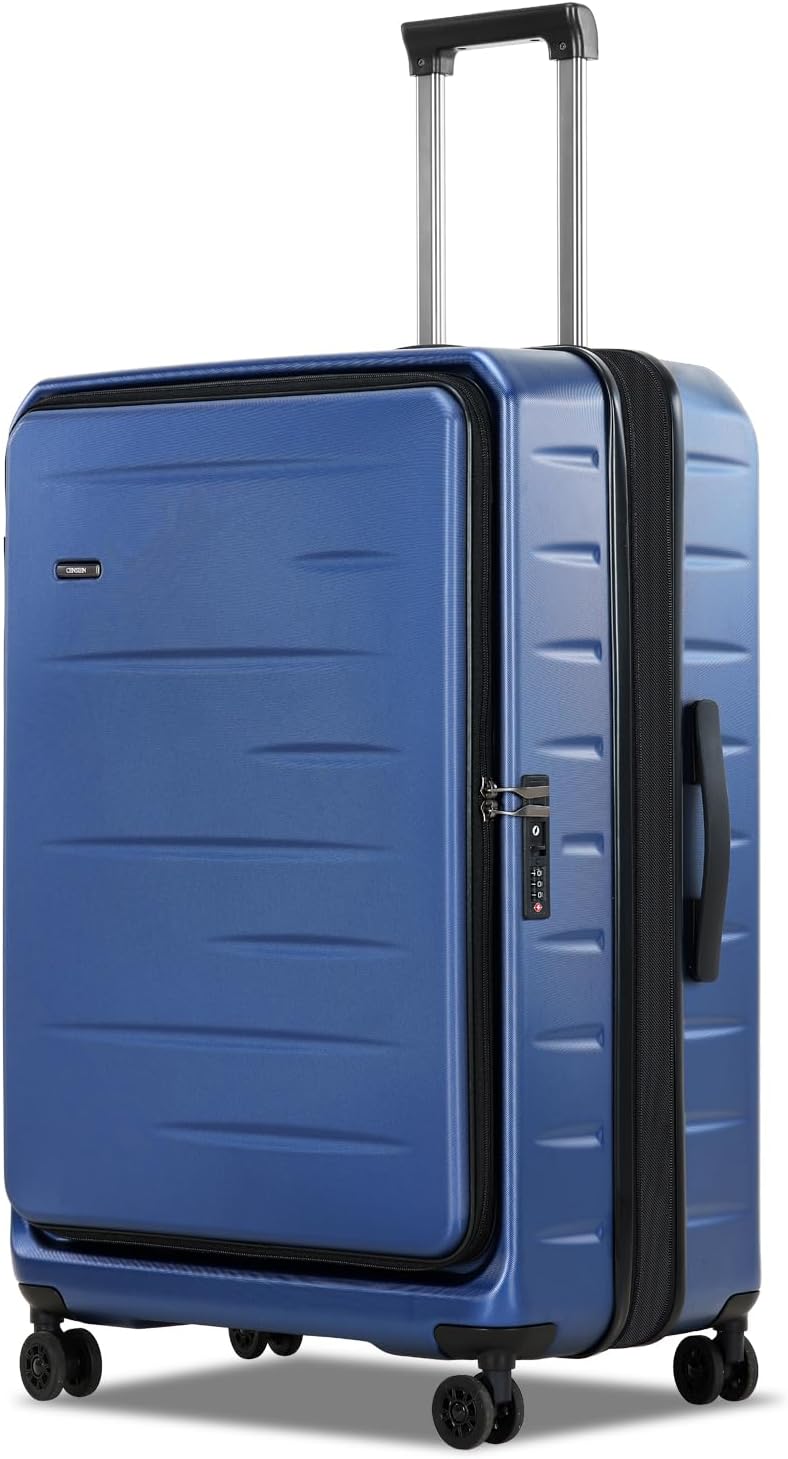 Maleta rígida expandible con compartimento frontal y cerradura TSA