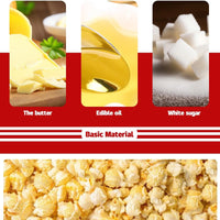 Retro Red Elektrischer Tisch-Popcornmaker mit Timer – Calvano