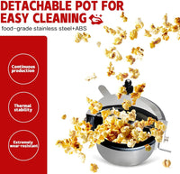 Retro Red Elektrischer Tisch-Popcornmaker mit Timer – Calvano