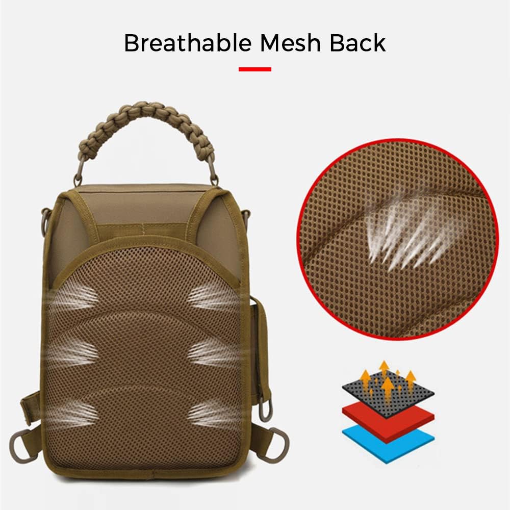 Angel Sling Tasche mit Multi-Taschen für die Angelgeräteaufbewahrung – Arvion