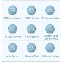 4K kompakt digitalkamera med 58MP fotos og 16x zoom – Lumora