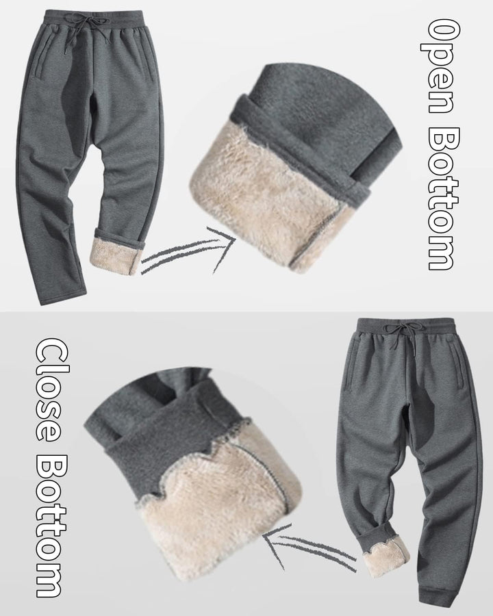 Men's Lined Winter Sweatpants - CozyFit