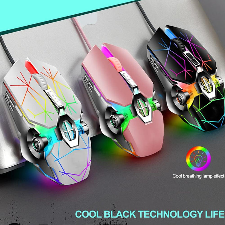 87-tasters mekanisk gaming-tastatur RGB baggrundsbelyst blå kontakter