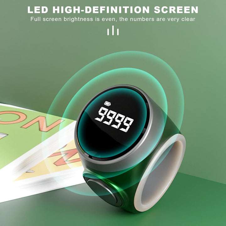 4-digit rechargeable digital finger counter ring (1+1 FREE) – Calmero
