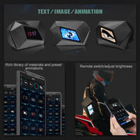 LED-Motorrad-Crossbody-Tasche mit programmierbarem Display – Nexora