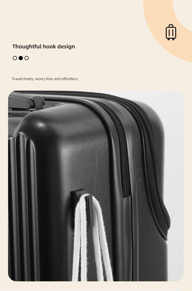 Hard skall håndbagasje med koppholder, USB-tilkobling og TSA-lås