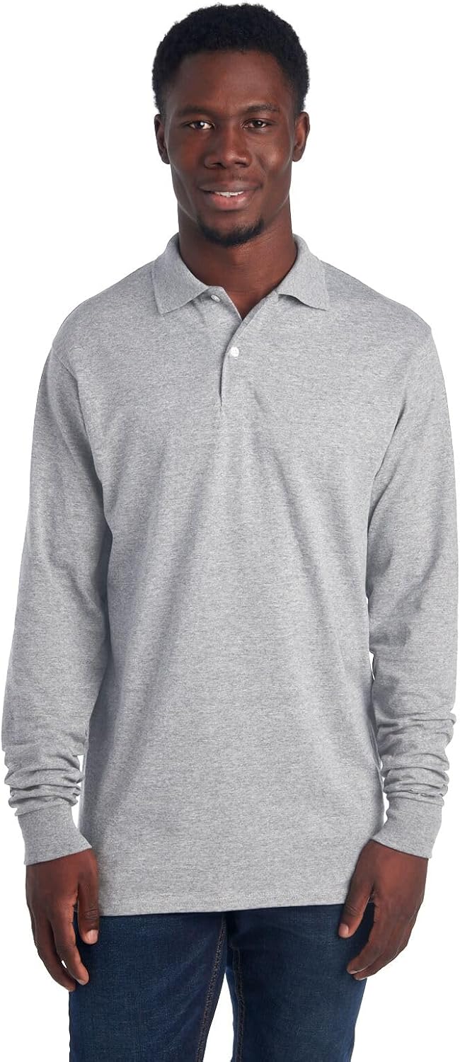 Men's Long Sleeve Polo - Mark