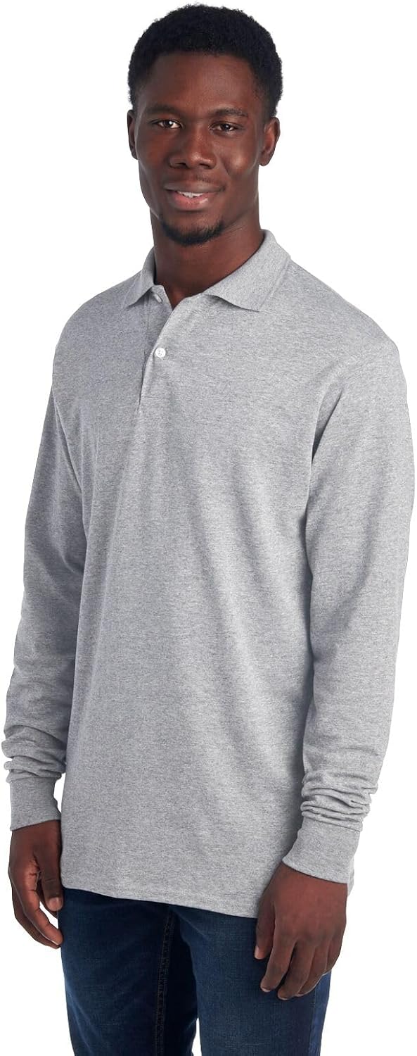 Men's Long Sleeve Polo - Mark