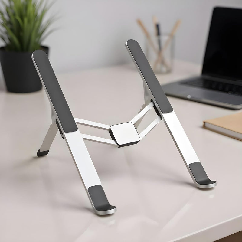Adjustable Laptop Stand – Foldable Cooling Holder for Notebooks for Office and Travel – Orvane