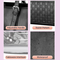 Women's insulated lunch bag with laptop compartment