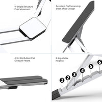 Adjustable Laptop Stand – Foldable Cooling Holder for Notebooks for Office and Travel – Orvane