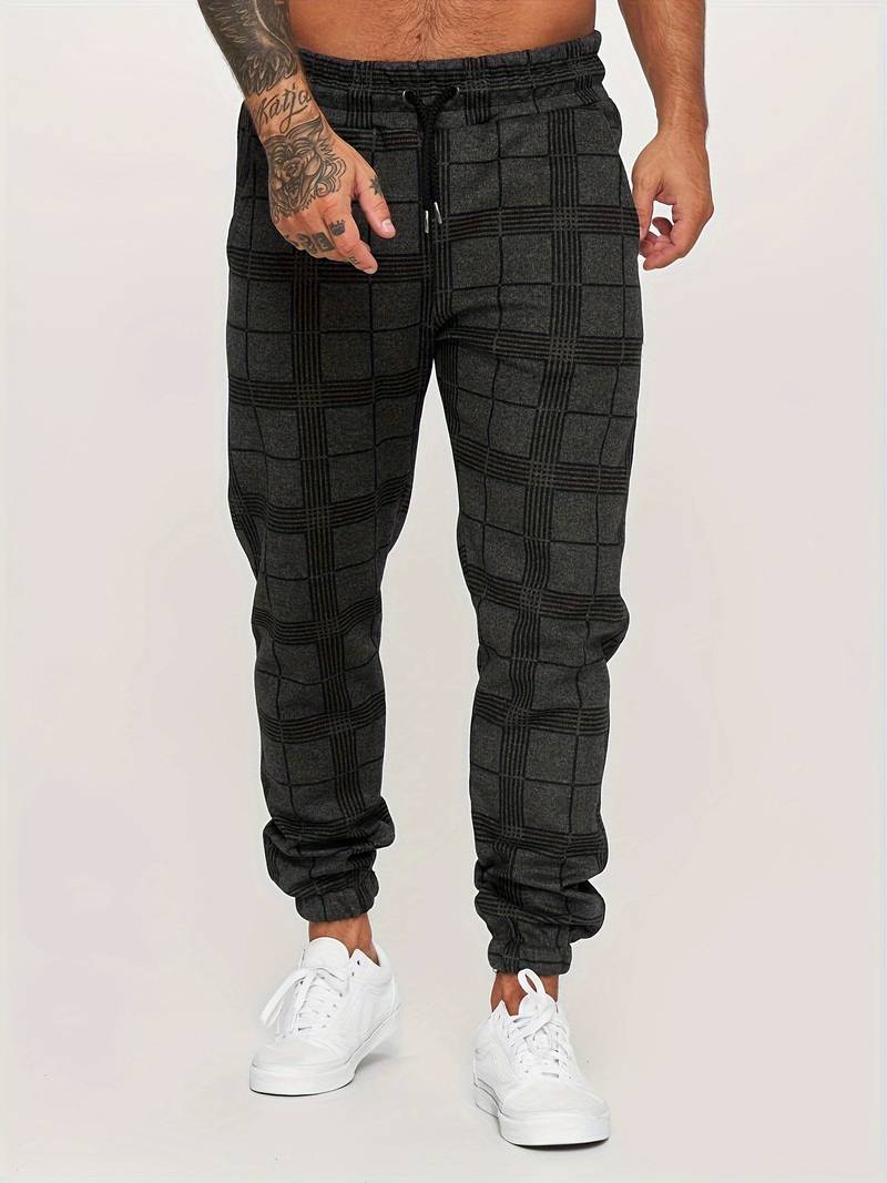 Checked Men's Jogging Pants – Elian Autumn Edition