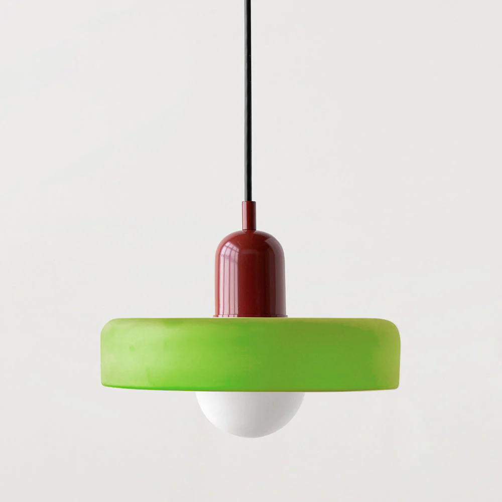 Lámpara colgante colorida estilo Bauhaus - StiloGlas