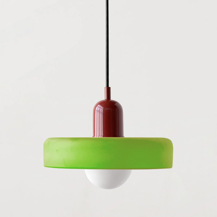 Lámpara colgante colorida estilo Bauhaus - StiloGlas