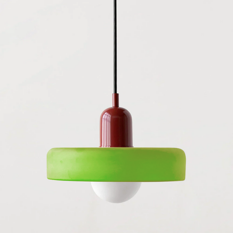 Lámpara colgante colorida estilo Bauhaus - StiloGlas