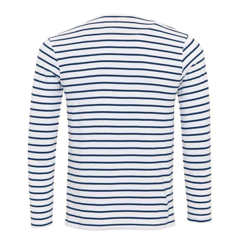 Camiseta Henley a rayas con mangas largas – Ewan