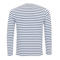 Camiseta Henley a rayas con mangas largas – Ewan