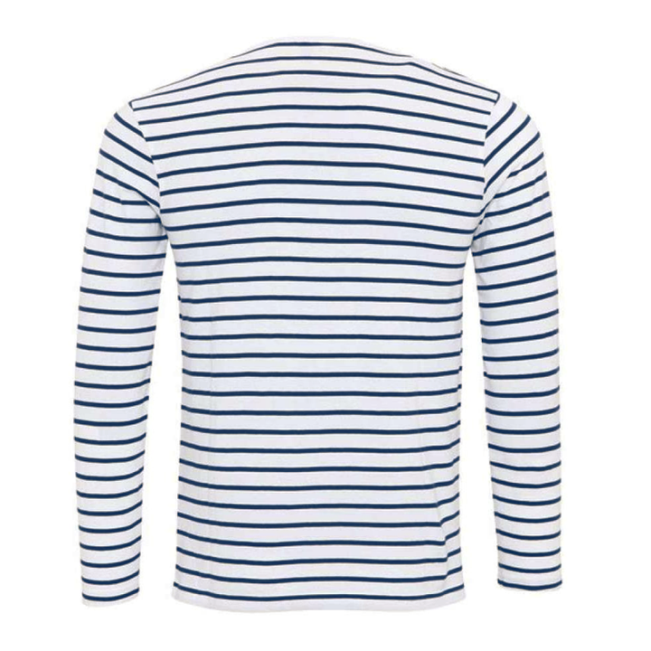 Camiseta Henley a rayas con mangas largas – Ewan