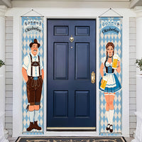 Oktoberfest Banner Sæt Polyester – WiesnWillkommen Oktoberfest 2025