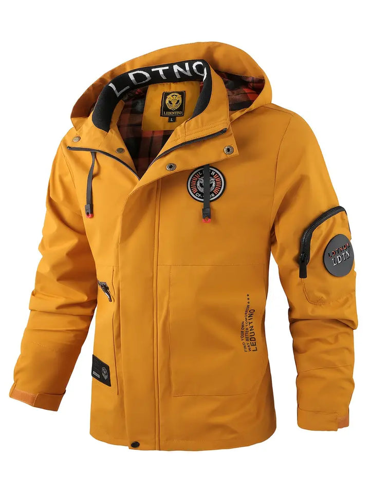 Chaqueta ligera para hombre para exteriores, cortaviento e impermeable con capucha – Torben