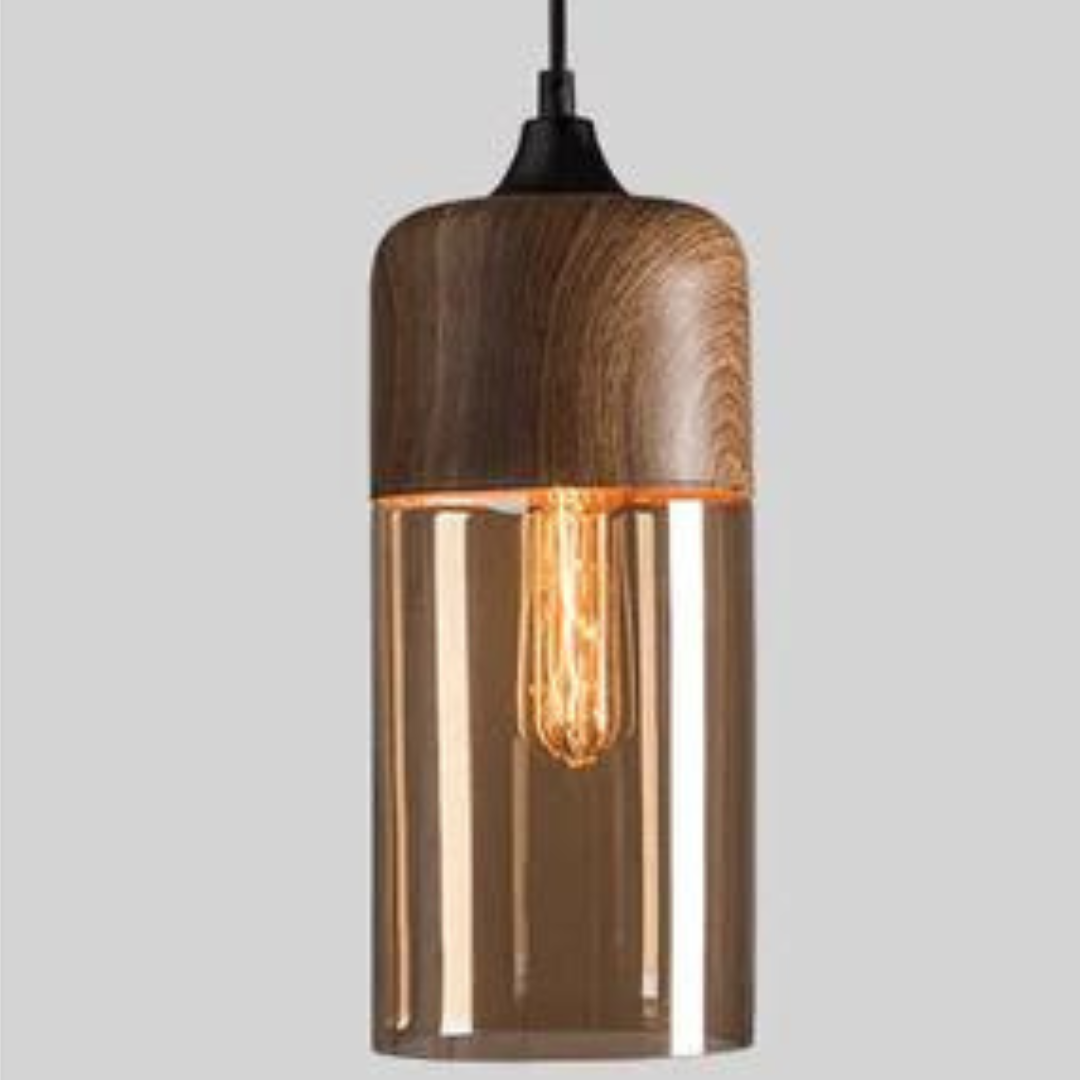 Stilfuld skandinavisk loftslampe i træ - NordLuna