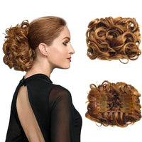 Curly Bun Hair Extension – FluffyFix