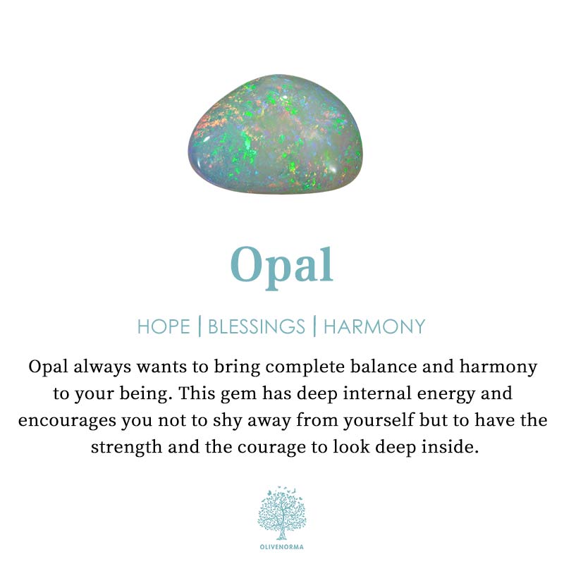 Hvite opal- og zirkonia-kløverblad-øredobber – Elara