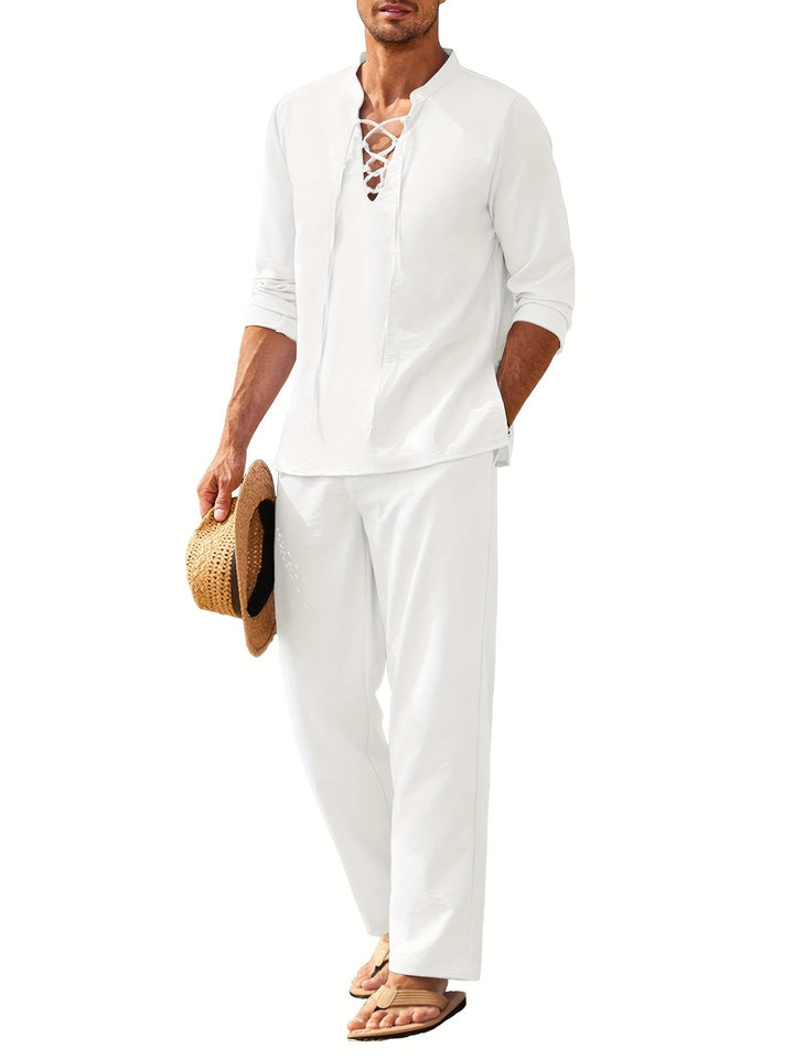 Two-piece Linen Set for Men – Milo