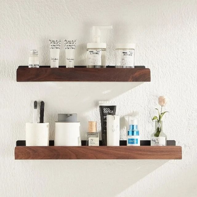Massive Wood Bathroom Shelf – WoodaFix