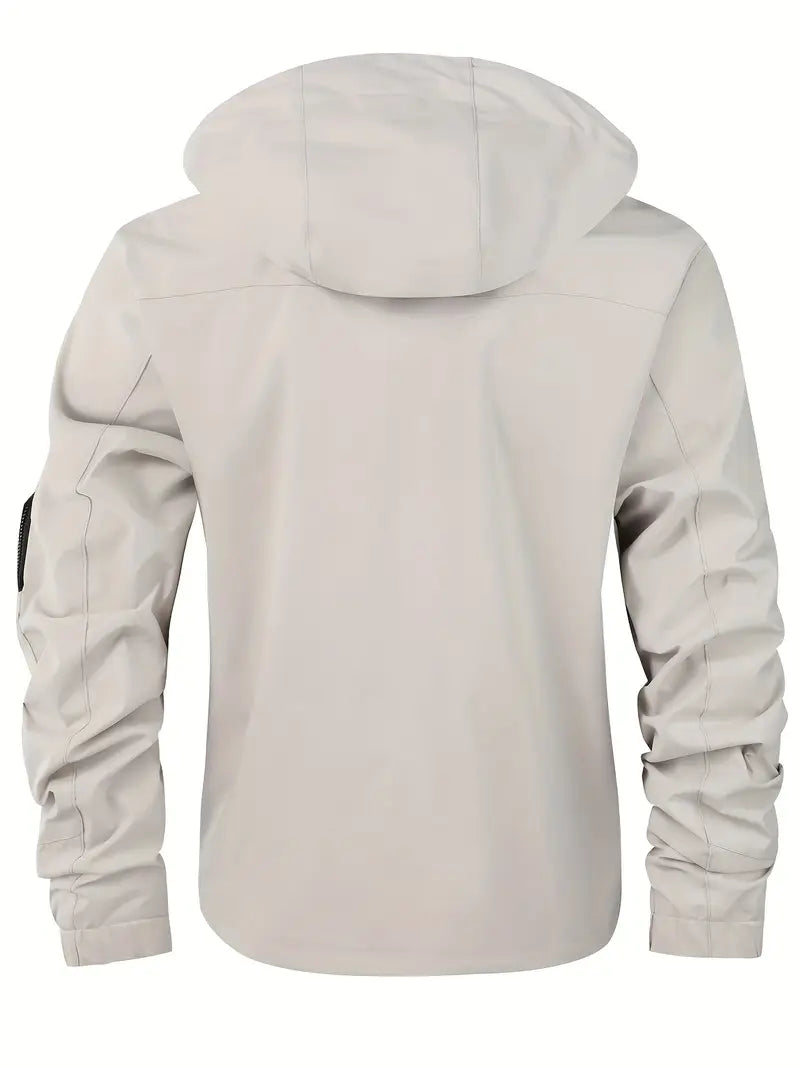 Chaqueta ligera para hombre para exteriores, cortaviento e impermeable con capucha – Torben