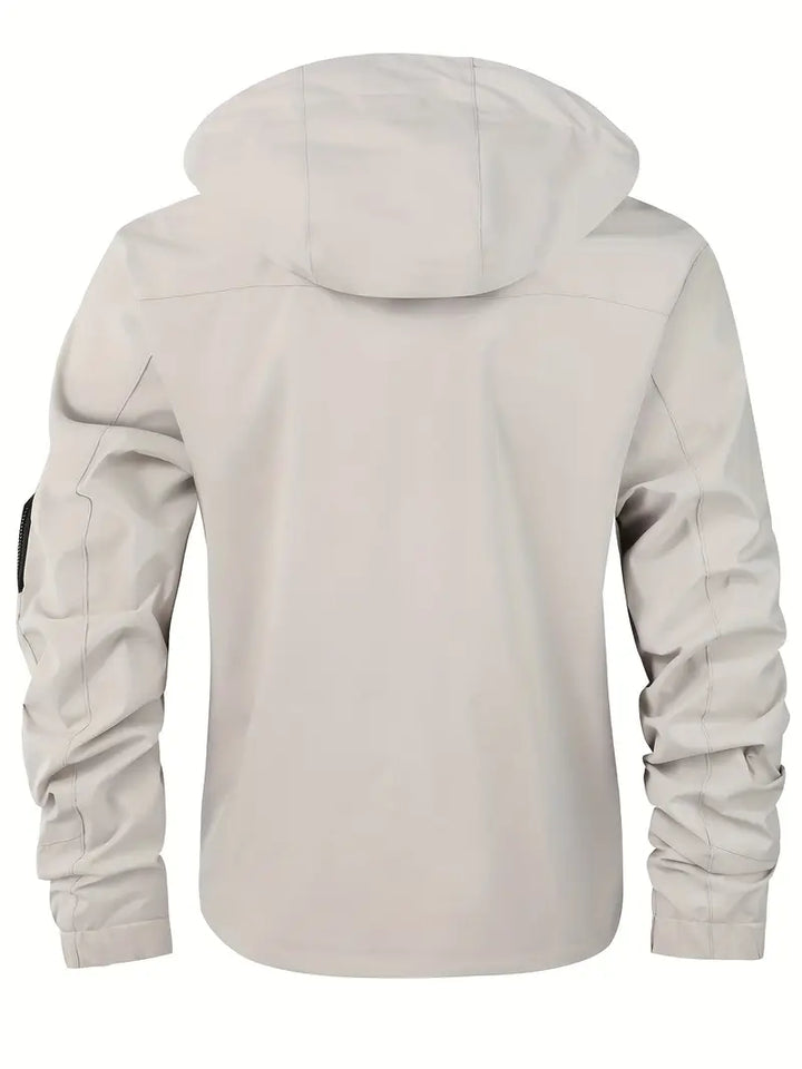 Chaqueta ligera para hombre para exteriores, cortaviento e impermeable con capucha – Torben