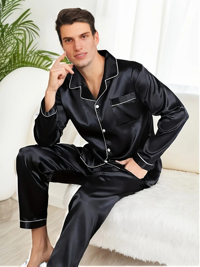 Men's Satin Pajamas – Adrian