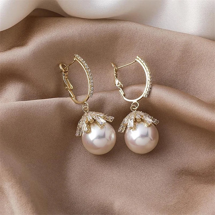 Pendientes de perlas elegantes – Elisette
