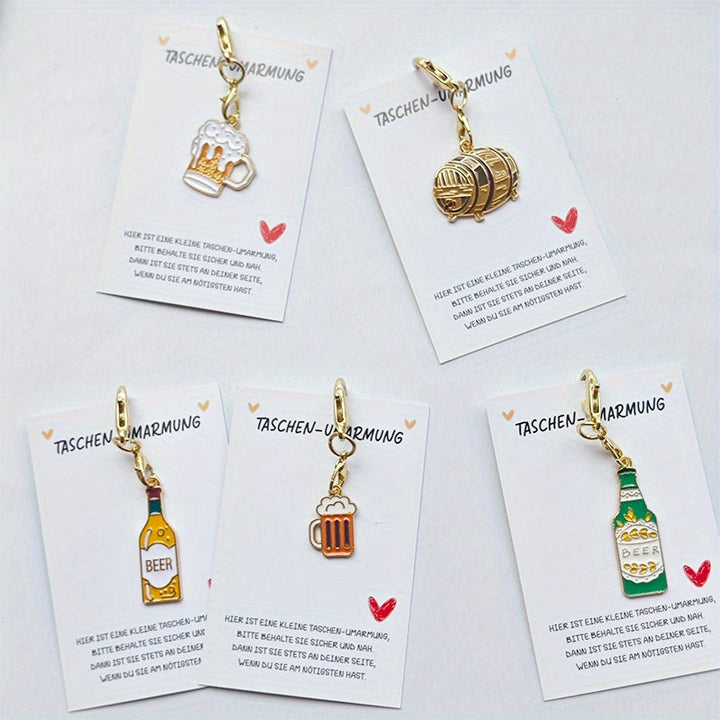 Oktoberfest Keychain 3 Sets (5 Pieces Each) – Beer Charms Oktoberfest 2025