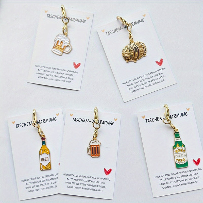 Oktoberfest Keychain 3 Sets (5 Pieces Each) – Beer Charms Oktoberfest 2025