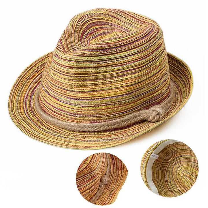 Stylish women's summer hat made of lightweight feather grass – Maddy