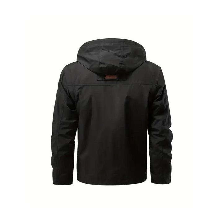 Men's transitional jacket water-repellent with detachable hood – Leif