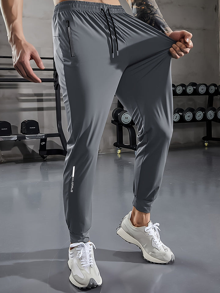 Solid Color Men's Sports Pants with Pockets - Niels