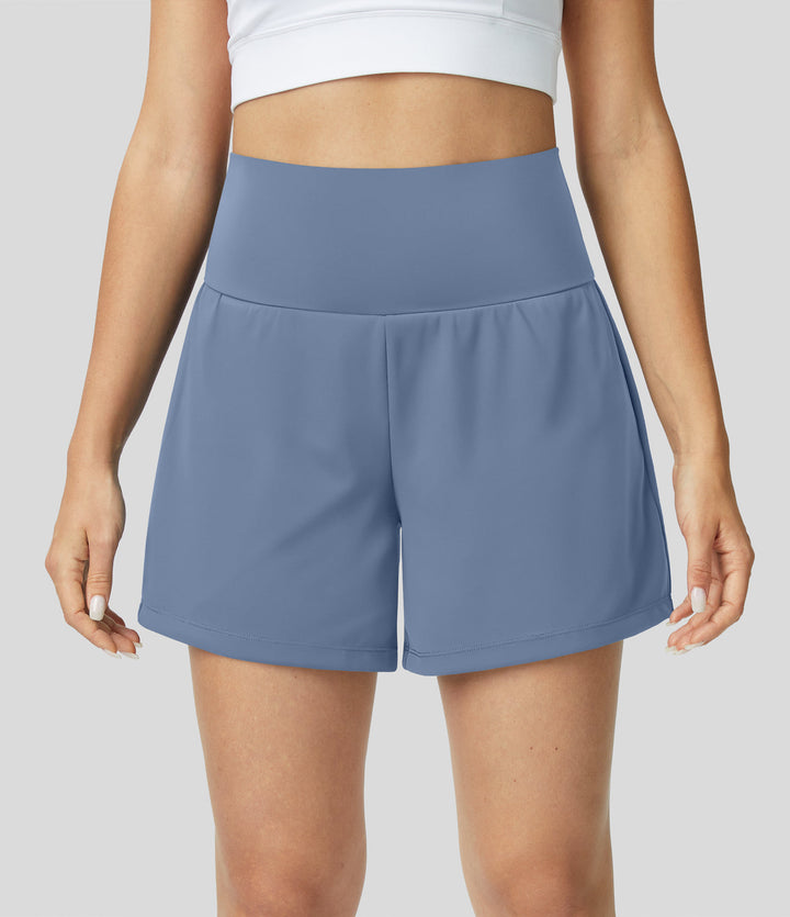 Breathable & Quick-Drying High-Waist Fitness Shorts for Women – Mirabella