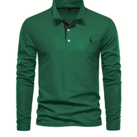 Polo cómodo para hombre con mangas largas