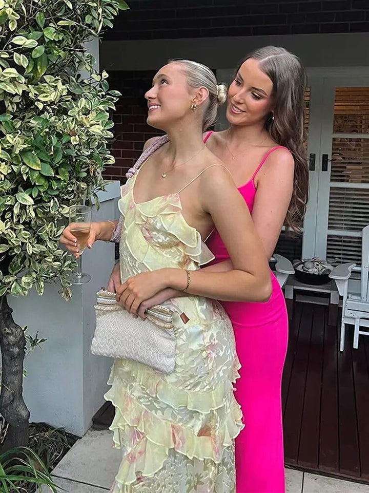 Colorful summer dress with ruffles – Liora