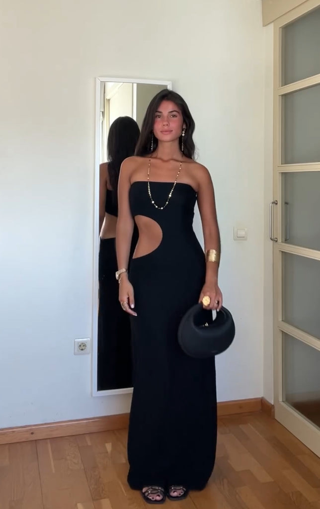 Trendy bandeau-sommerkjole med stretchpasform – Viviane