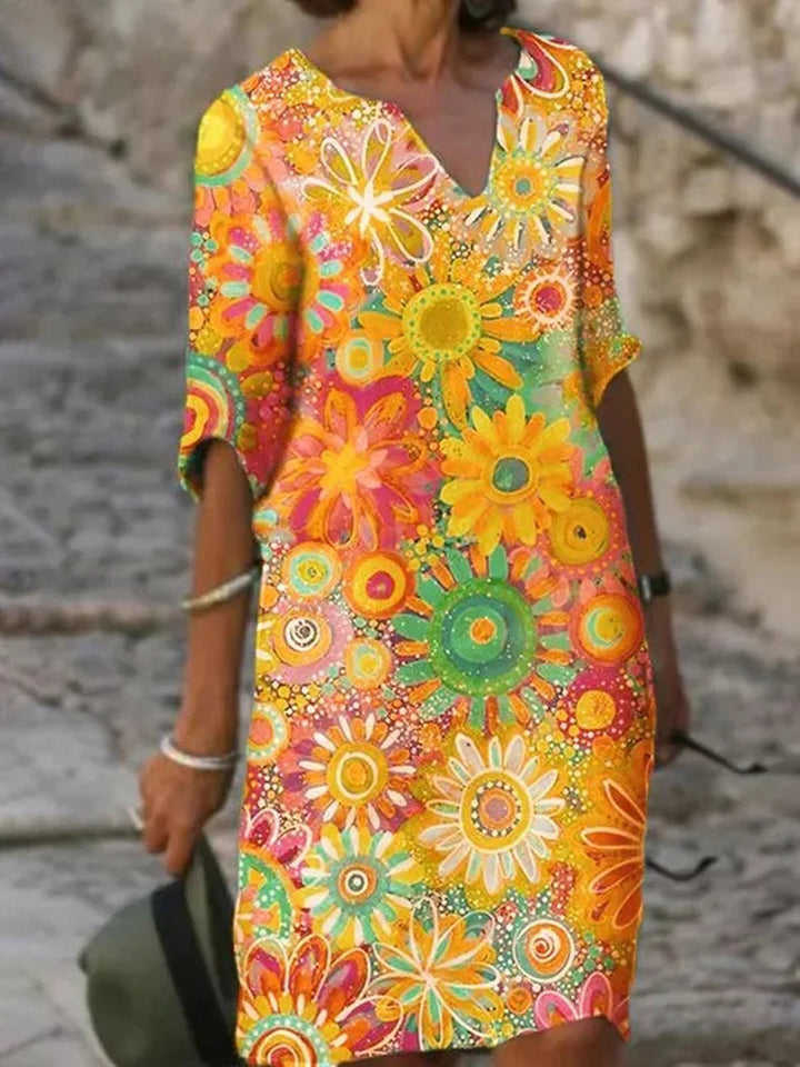 Summer top with floral pattern - Marisol