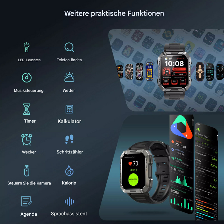 Robust Smartwatch for Adventurers - TrailMate