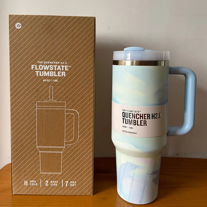 Vaso aislado al vacío con tapa y pajilla – TermoVaso