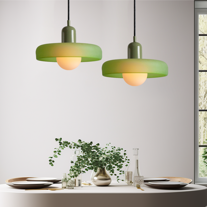 Lámpara colgante colorida estilo Bauhaus - StiloGlas