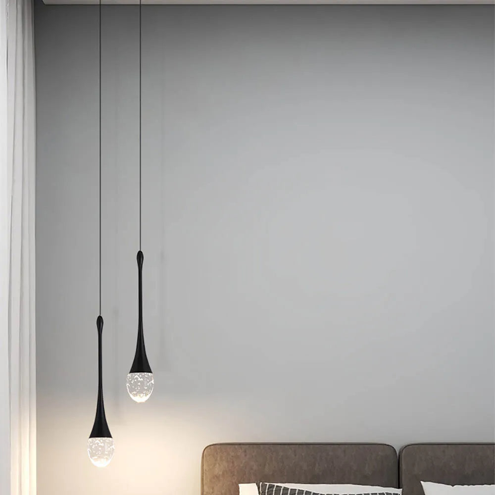 Glass pendant lamp with warm glow - Vetra
