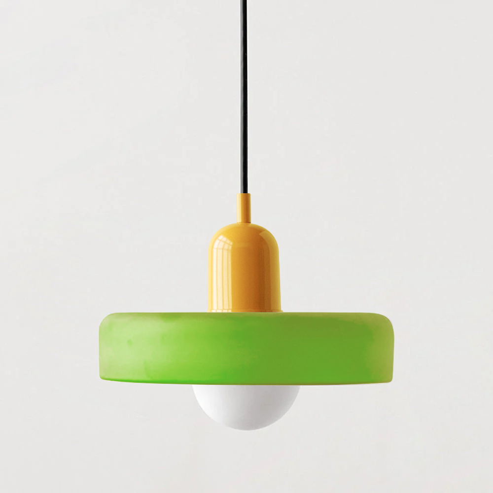 Lámpara colgante colorida estilo Bauhaus - StiloGlas