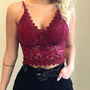 Damen Spitze Top mit Spaghettiträgern – Lina