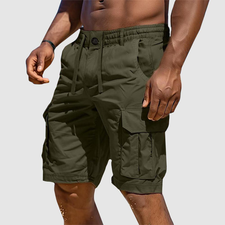 Sommerlige herre cargoshorts i bomullsblanding – Rafael
